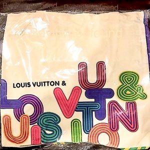 LOUIS VUITTON LV Multicolor Canvas Two Sided Canvas Tote Bag Shenzhen Exhibit